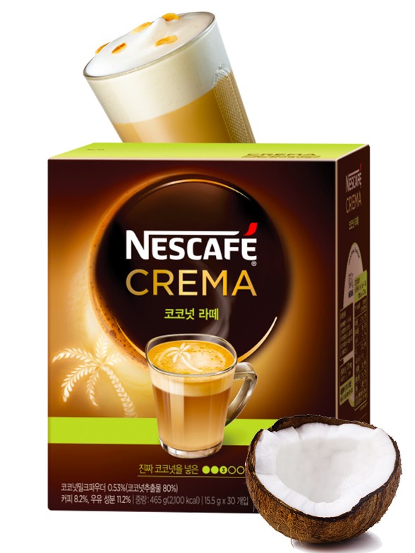 Nescafé Coreano Crema con Leche y Coco 155 grs.