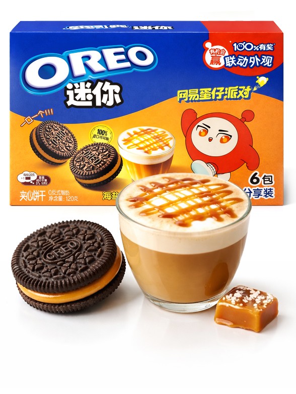 Mini Oreos de Salty Caramel Latte 120g.