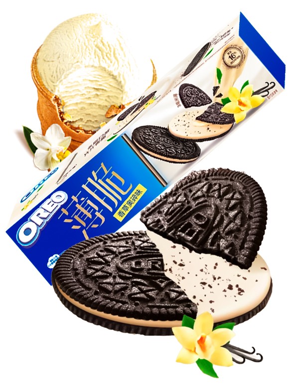 Oreo Coreanas Thin de Crema de Vainilla 95 grs.