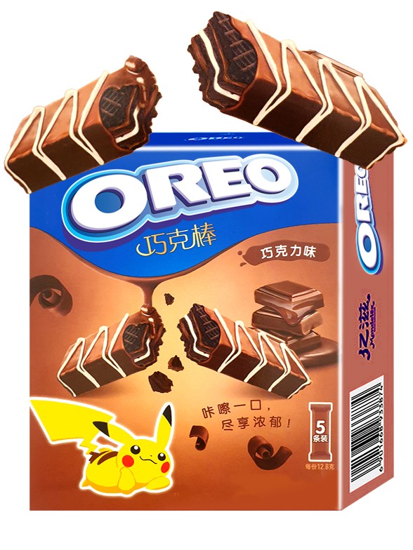 Barritas Oreo de Barquillo de Chocolate  | Edición Pokemon Pikachu 64 grs