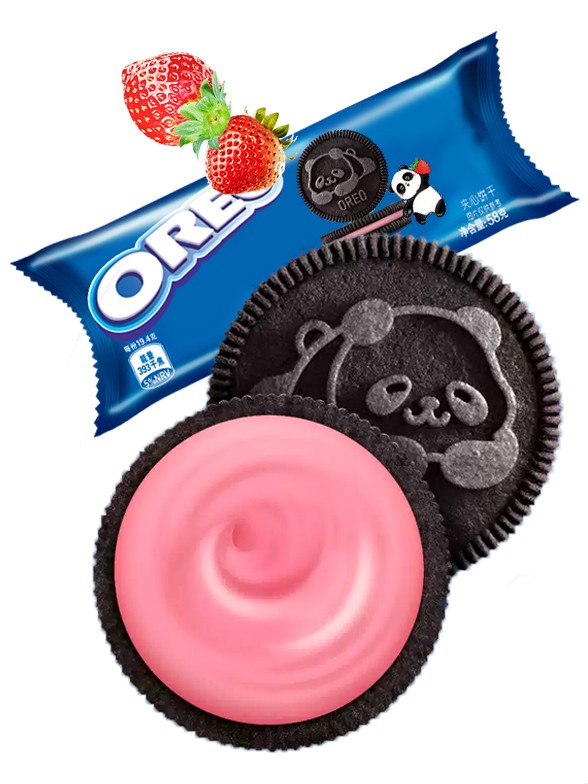 Oreo Panda Rellenas de Crema de Fresa | Pocket