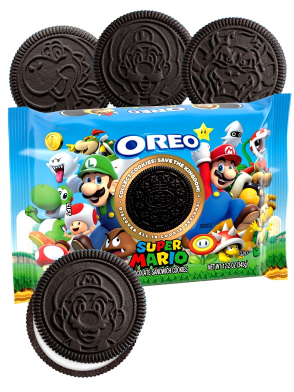 Oreo Super Mario Save The Kingdom | 16 Diseños Oreo Diferentes 345 grs.