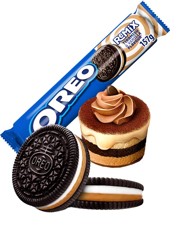 Oreo Remix de Tiramisú y Vainilla | 157g.
