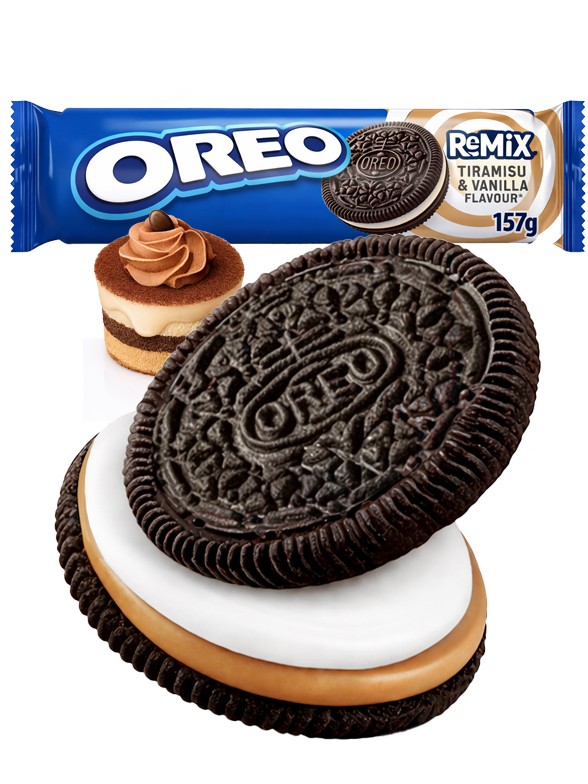 Oreo Remix de Tiramisú y Vainilla | 157g.