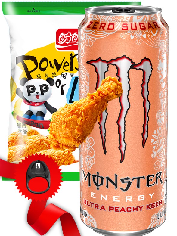 Monster Ultra Peachy Keen & Snack Pollo | Top Hits Gift Selection