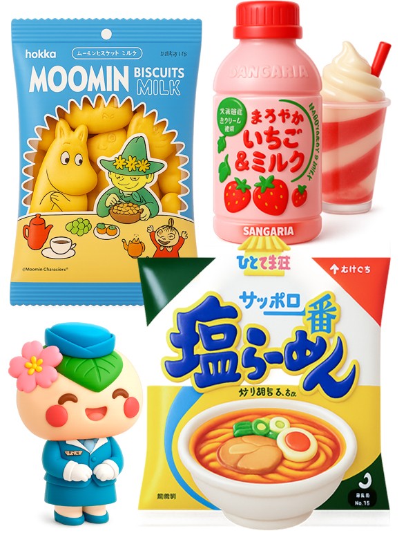 Menu Ramen Ichigo & Moomin | Outlet Menu GO Seul Tokyo!