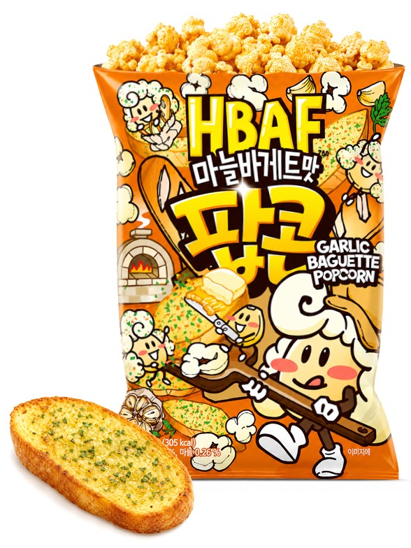 Palomitas Coreanas de Maíz Sabor Baguette con Ajo | HBAF 80 g
