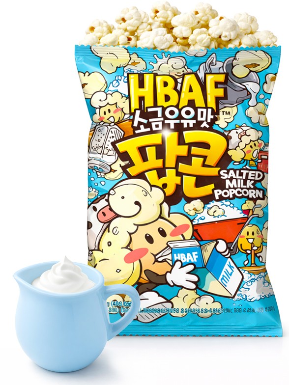 Palomitas Coreanas de Maíz Sabor Salted Milk | HBAF 80g.