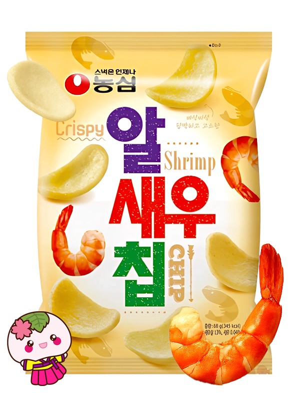 Chips Coreanas de Pan de Gambas | Big Bag 75g.
