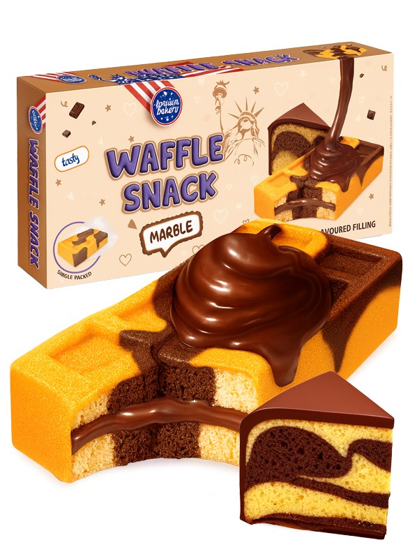Pastelitos Waffle Doble Chocolate | American Bakery 135g.