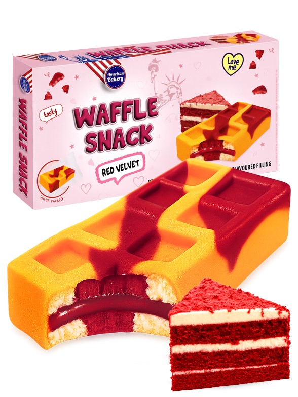 Pastelitos Waffle Red Velvet | American Bakery 135g.