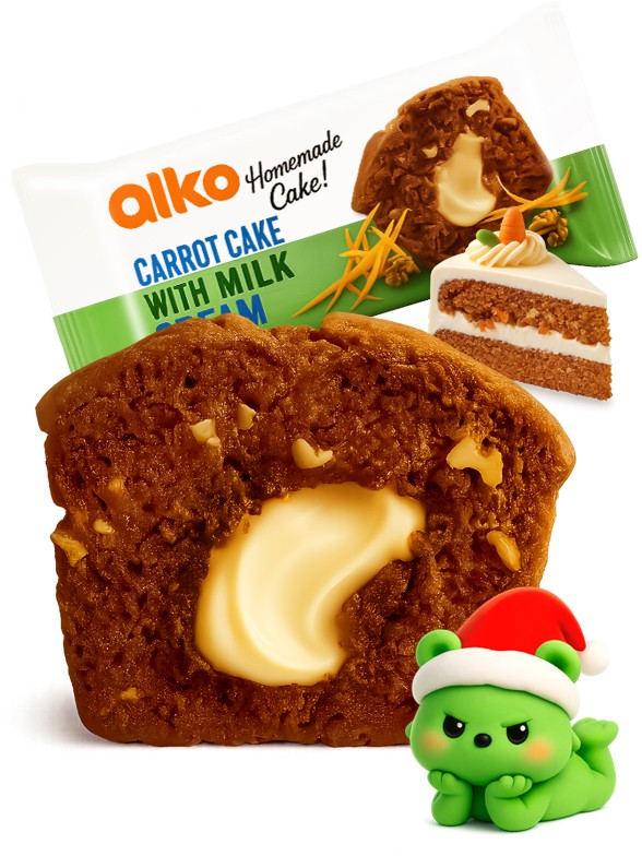 Carrot Cake relleno de Leche | Dairy Sweets 55g.