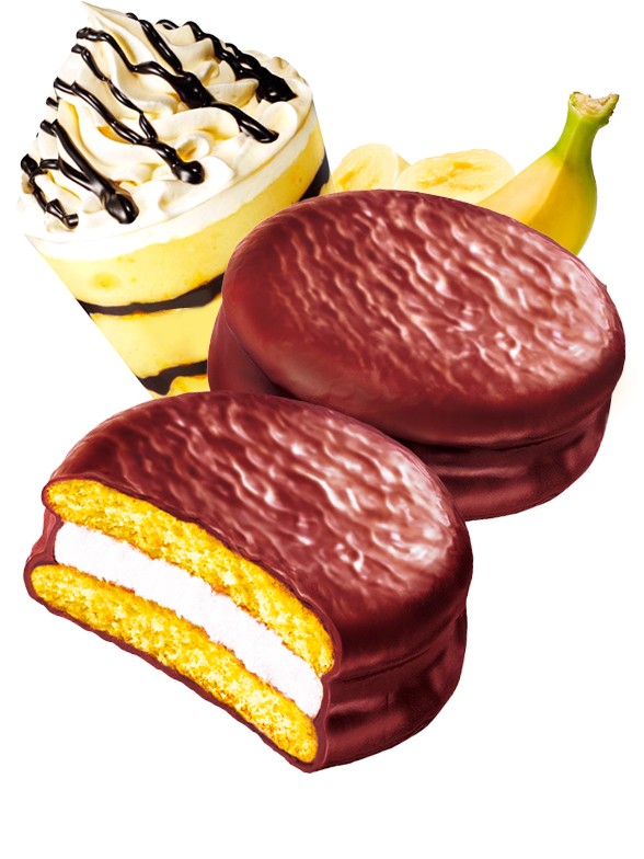 Choco Pie Coreano relleno de Crema de Banana | Unidad | OFERTA!!