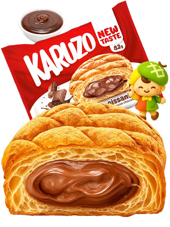 Bollo estilo Meronpan con Chocolate con Leche 82g.
