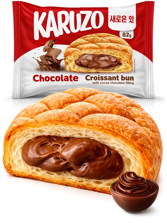 Bollo estilo Meronpan con Chocolate con Leche 82 g.