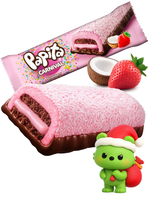 Bizcocho Choco con Marshmallow de Fresa y Coco | Dairy Sweets 36g.