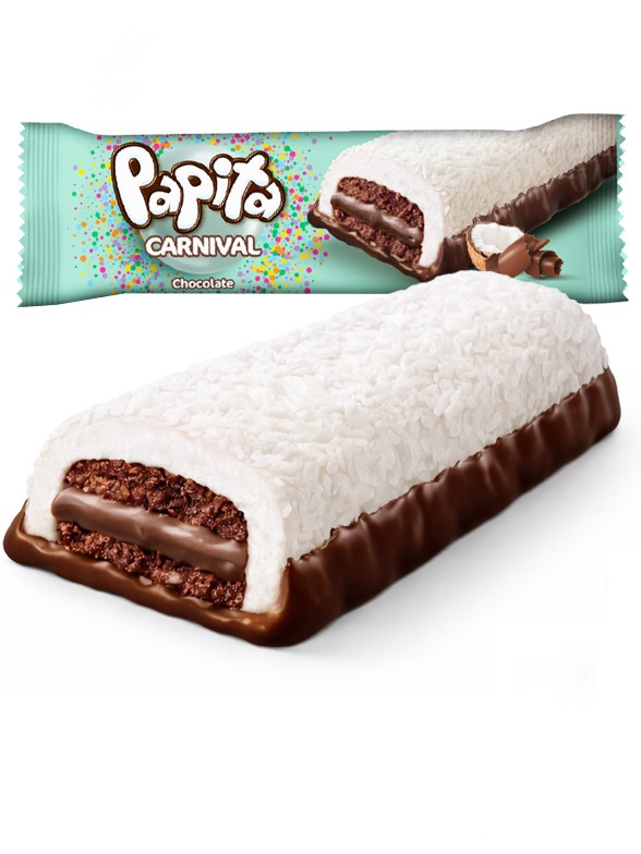 Bizcocho Carnival de Chocolate con Marshmallow y Coco 36g.
