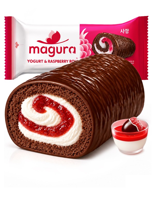 Cake Roll Chocolate y Frambuesa | Magura 35 g