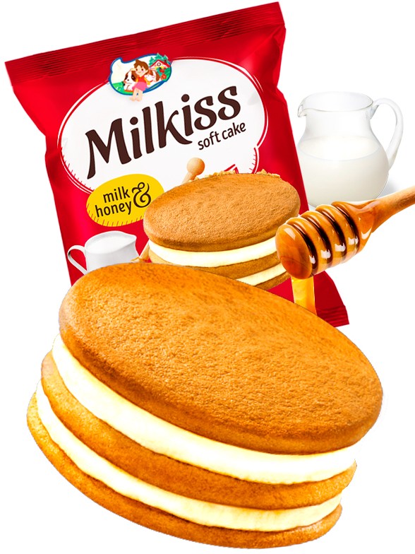 Pastelito Milkiss de Leche y Miel 42g.