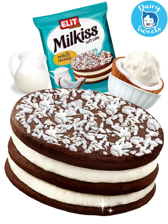 Pastelito Milkiss de Nata y Coco | Dairy Sweets 42g.