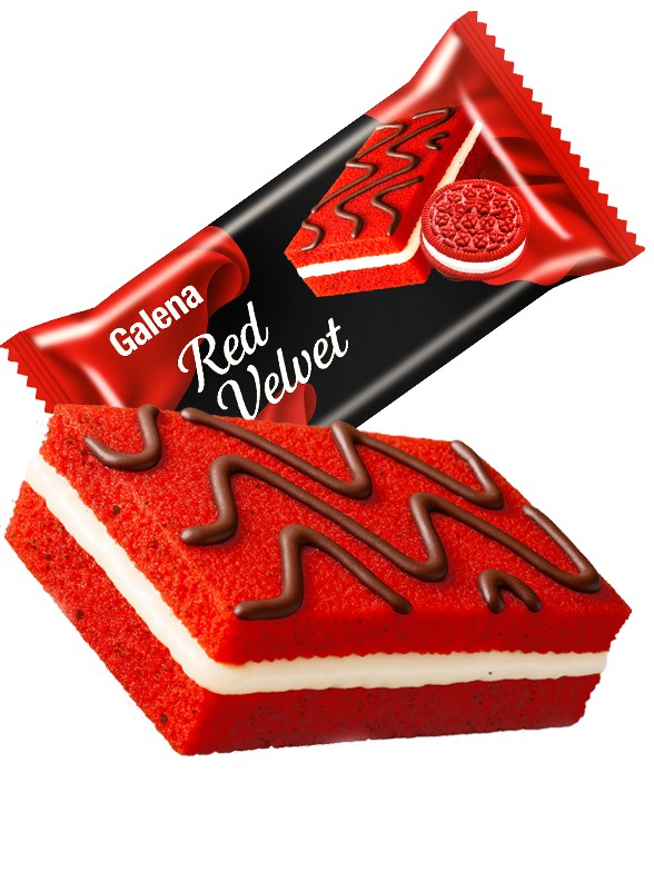Pastelito Red Velvet Galena 80g.