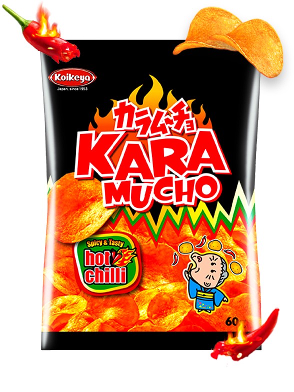 Patatas Kokeiya Kara Mucho Ultra Hot Chilli | Nº1 en Japón 60 grs.