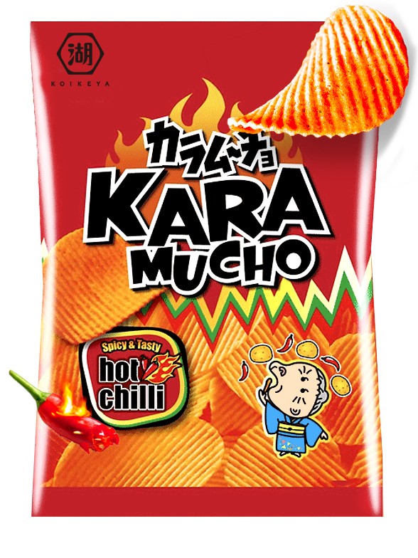 Patatas Onduladas Kara Mucho Koikeya Ultra Hot Chilli | Nº1 en Japón 60 grs.