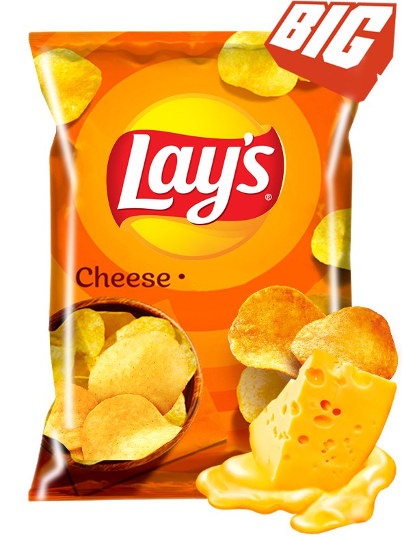 Patatas Lays Sabor a Queso 140 grs.