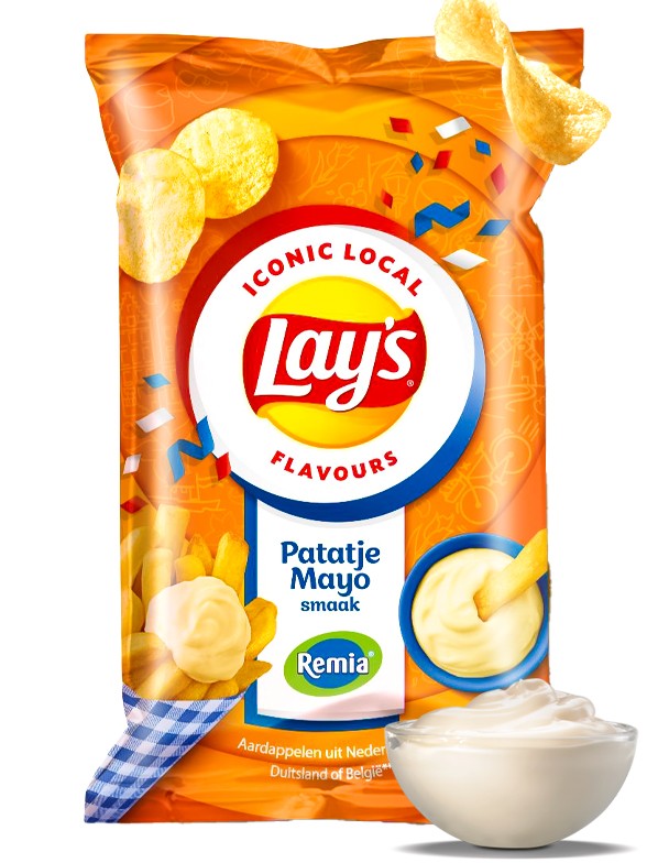 Patatas Lays sabor Mayonesa Holandesa | Iconic | Family Bag 150 grs.