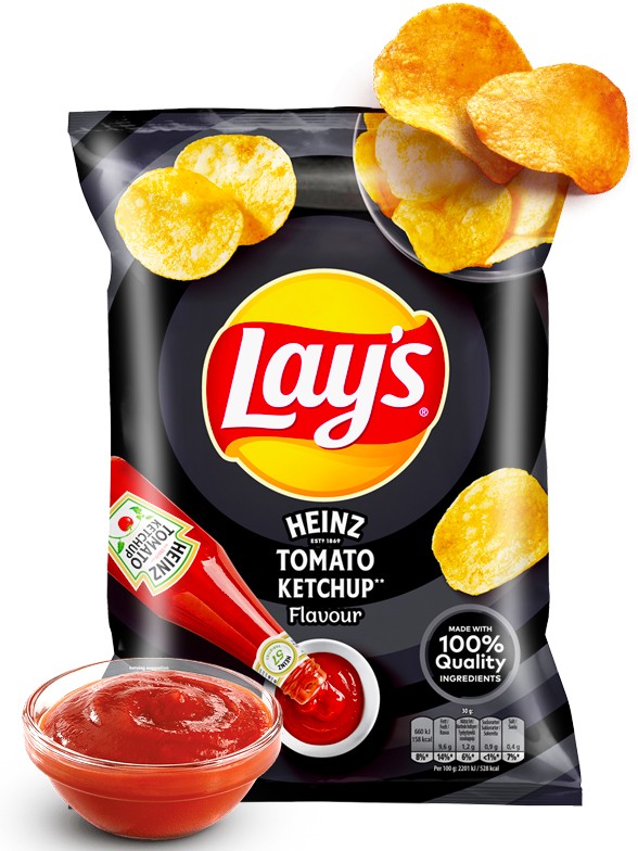 Patatas Lays Super Chips Ketchup Heinz 40 grs.