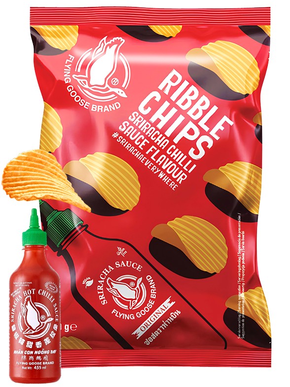 Patatas Onduladas de Sriracha 100g.