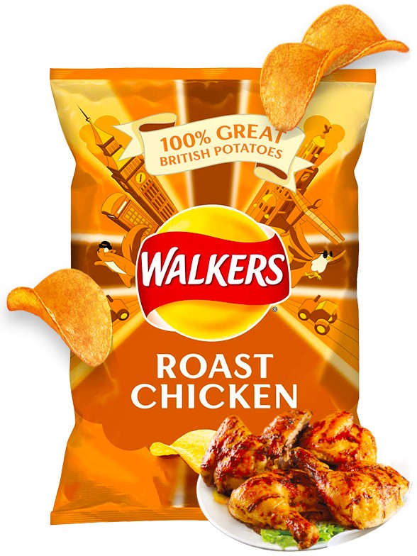 Patatas Fritas Walkers Lays Sabor Pollo Asado 50 grs. Pedido GRATIS!