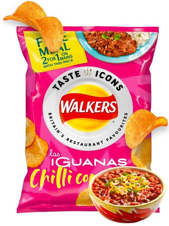Patatas Fritas Walkers Lays Sabor Chilli con Carne 32,5 grs. Pedido