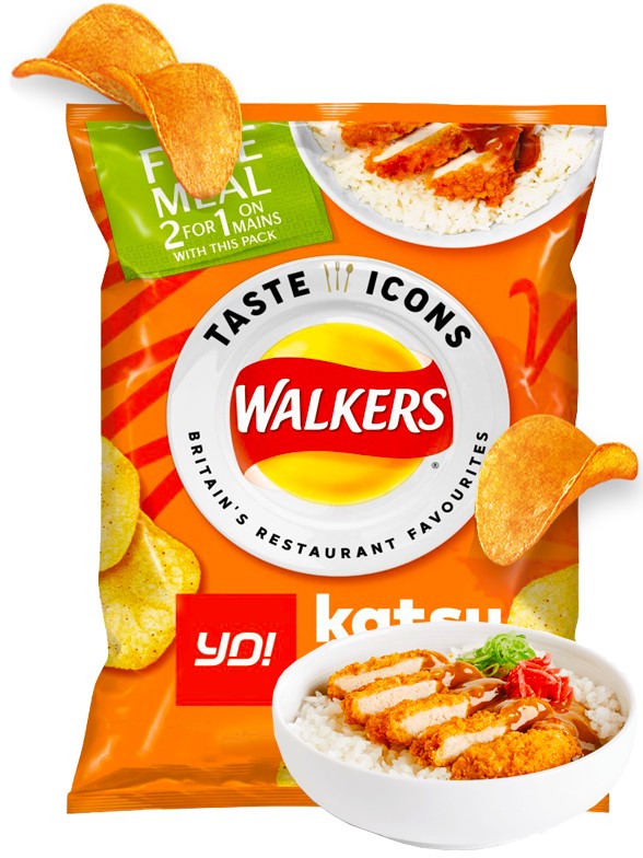 Patatas Fritas Walkers Lays Sabor Katsu Curry 32,5 grs.