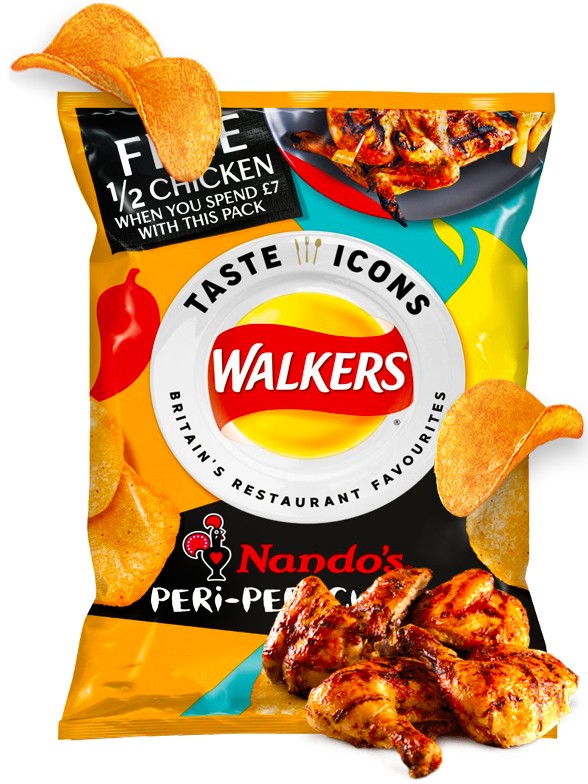 Patatas Fritas Walkers Lays Sabor PERiPERi Chicken 32,5 grs.