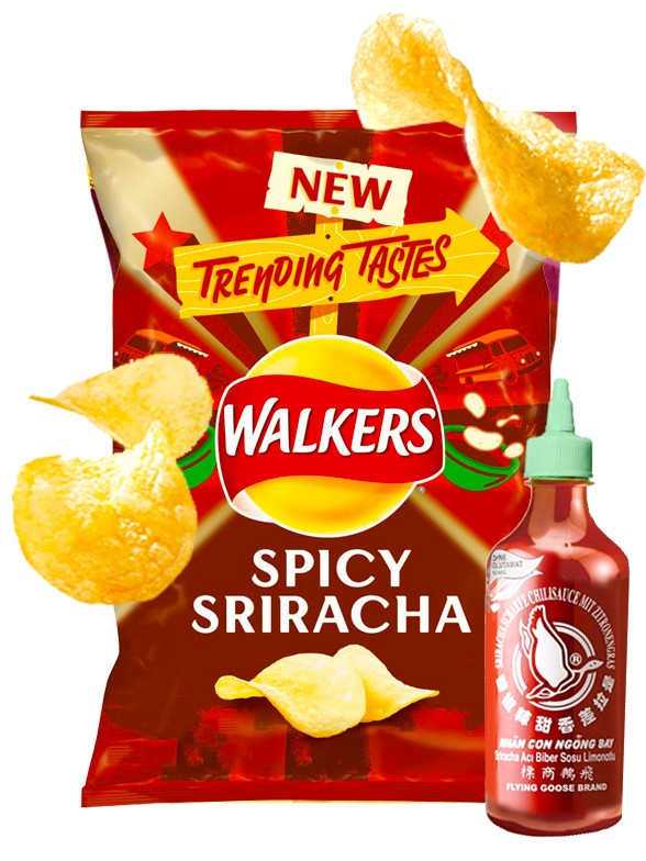 Patatas Fritas Walkers Lays Sabor Sriracha Picante 32 grs