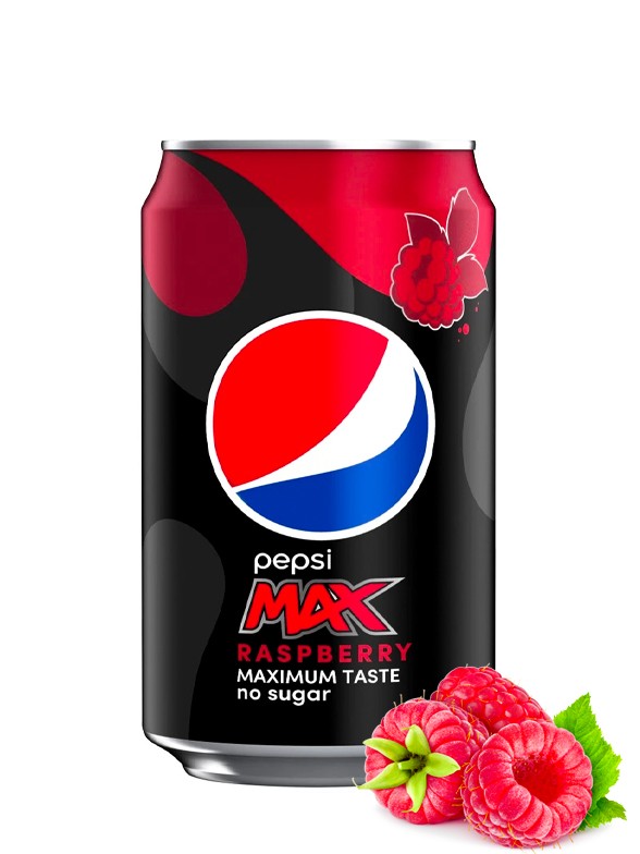 Pepsi MAX Sin Azúcar Frambuesa 330 ml.