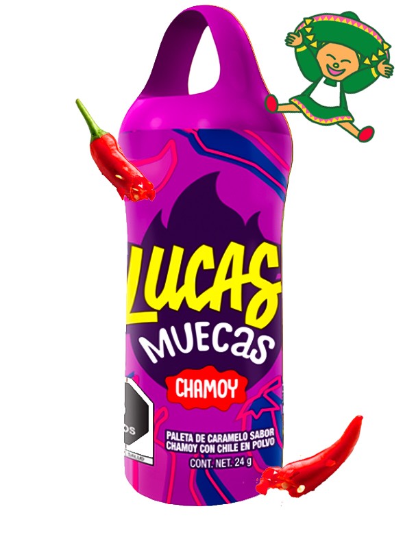 Piruleta de Chile Picante Sabor Chamoy | PURO MÉXICO!!
