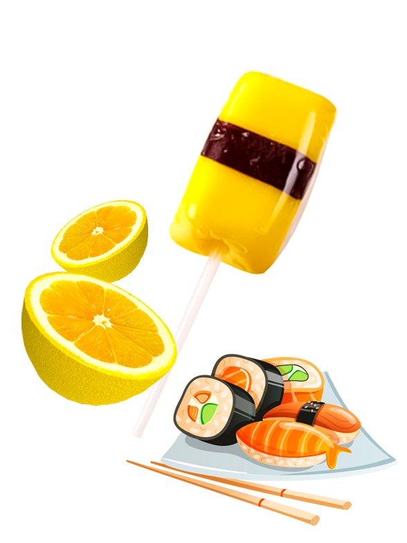 Piruleta de Caramelo sabor Limón | Tamago Sushi