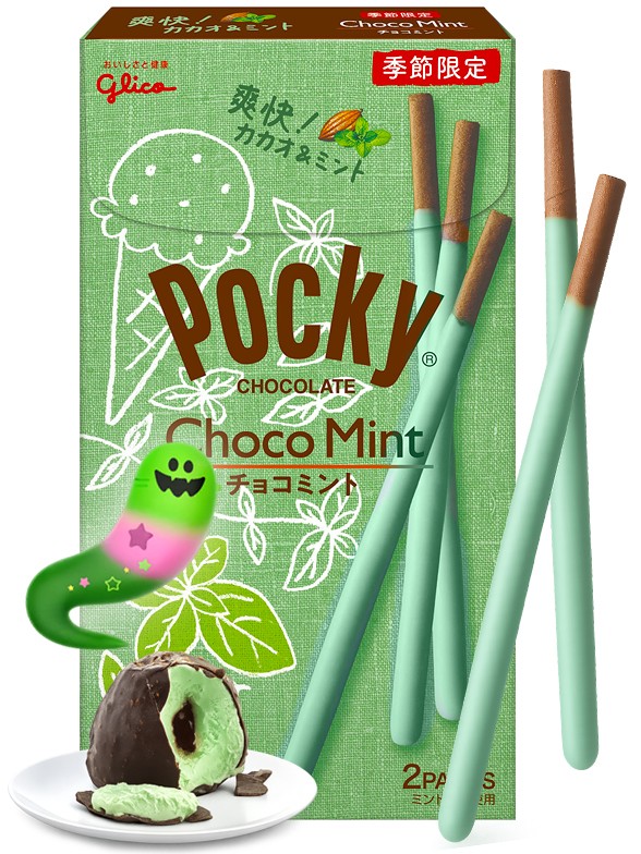 Pocky de Chocolate y Menta 65g.