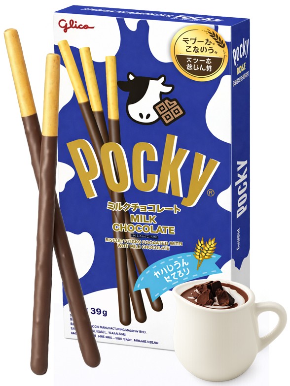 Pocky de Chocolate con Leche 39g.