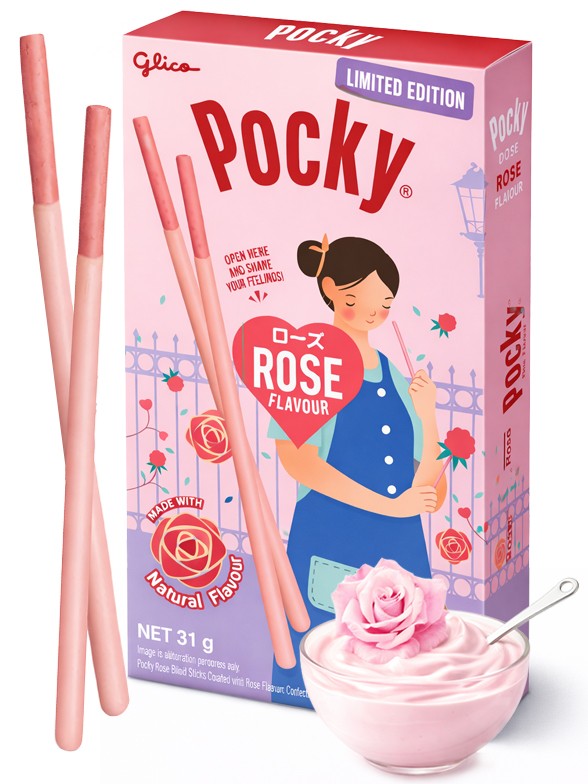 Pocky de Rosas | Edición Limitada 31g.