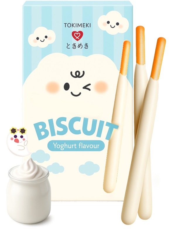 Sticks Toky de Galleta Sabor Yogur | Tokimeki 40g.