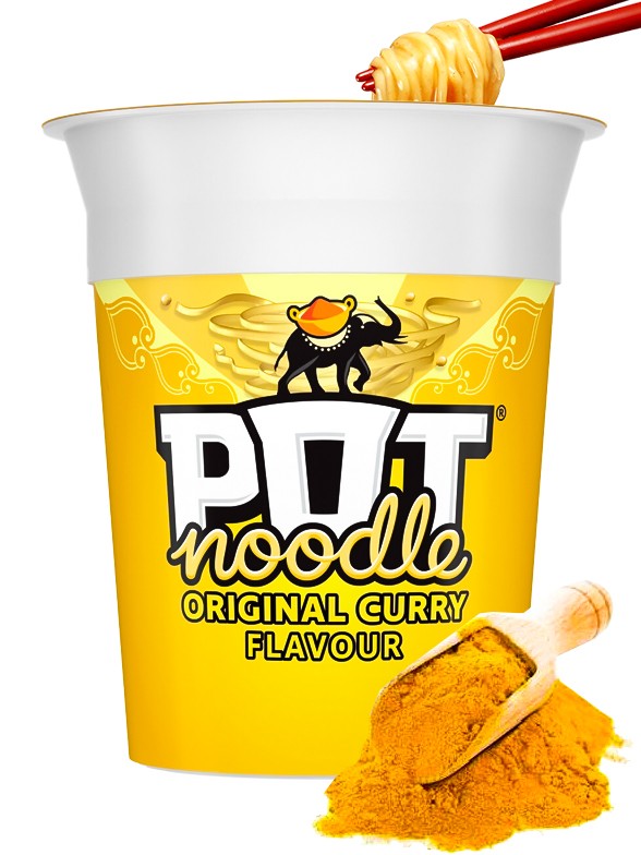 PoP PoT Noodles con Curry | Receta Original 90 grs.