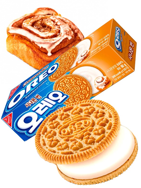 Oreo Coreana de Bollo de Canela | Cinnamon Bun 80g.