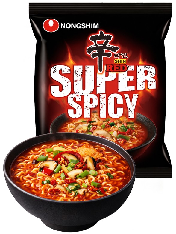 Fideos Ramen Coreanos Red Shin Ramyun | Super Spicy 120g.