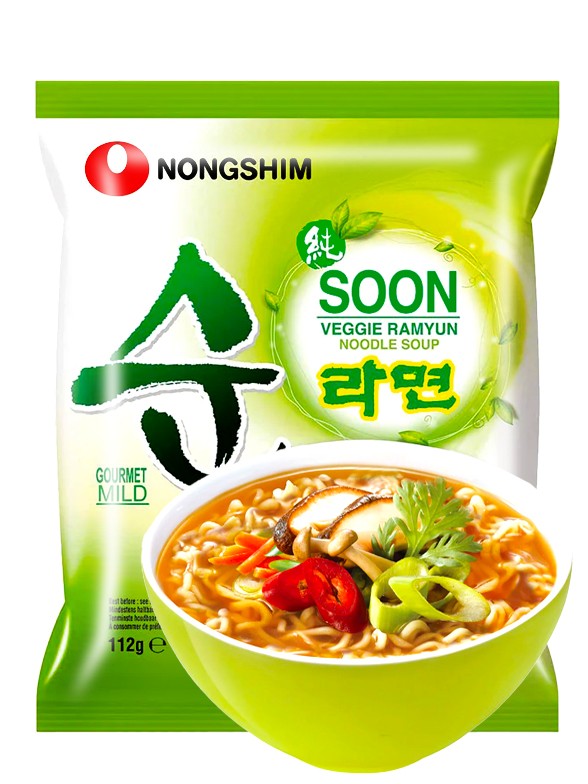 Fideos Ramen Coreanos Veggie Soon | Apto para Veganos