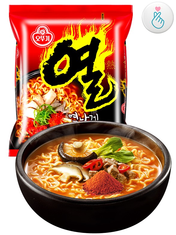 Ramen Coreanos Yeul de Ternera y Pollo | Extra Hot 120g.