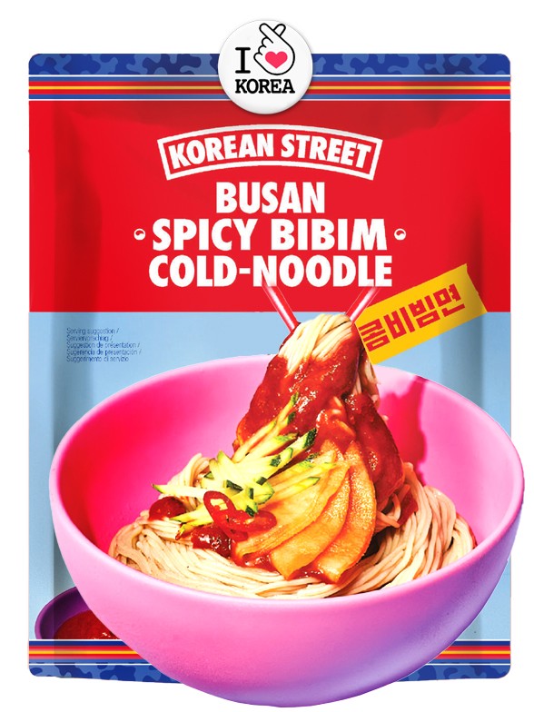 Fideos Coreanos Bibimbap Fríos y Picantes | Receta Barrio | Busan 162g.