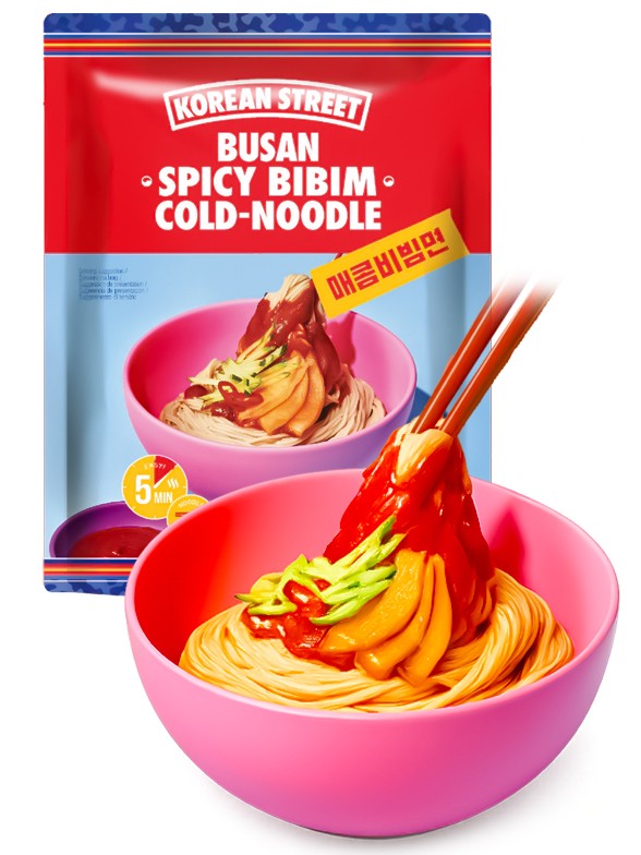 Fideos Coreanos Bibimbap Fríos y Picantes | Receta Barrio | Busan 162g.